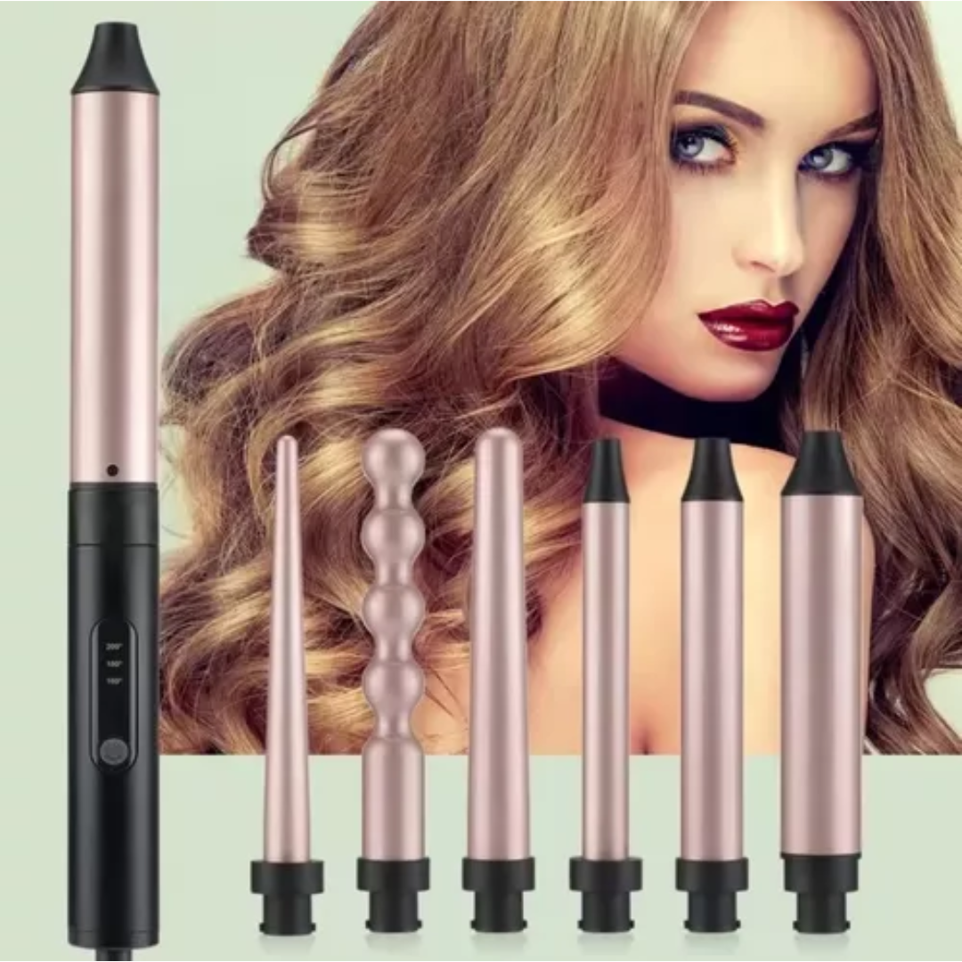 Miniatura 3 de Pinza Rizador 6 En 1 Para Cabello